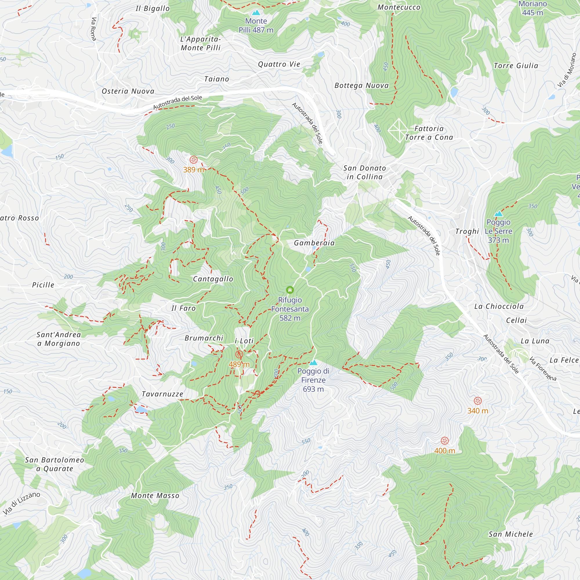 Rifugio Fontesanta map
