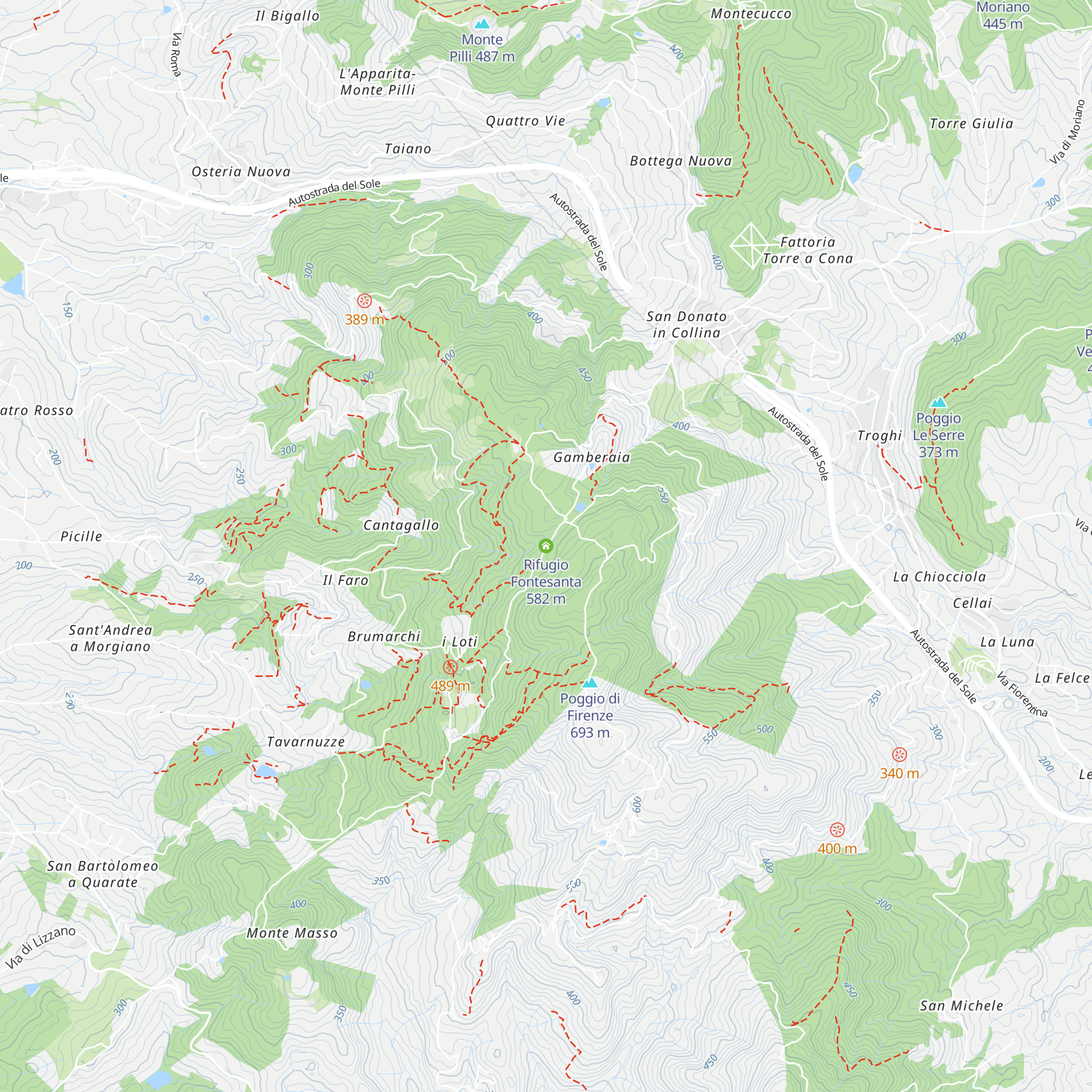 Rifugio Fontesanta map