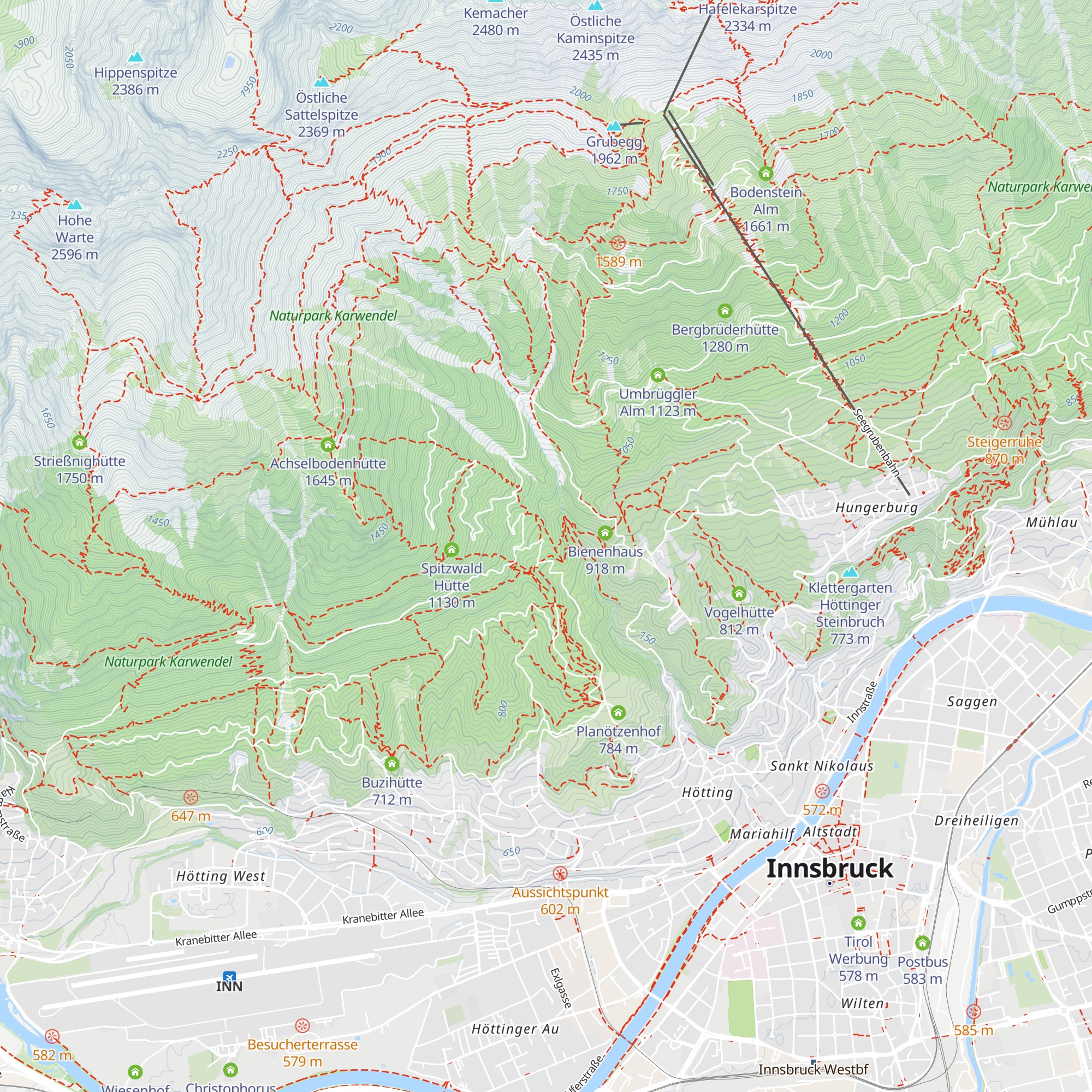 Turnerheim Höttinger Bild map
