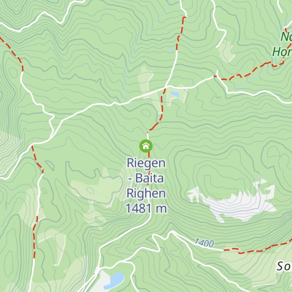 Map of Riegen - Baita Righen
