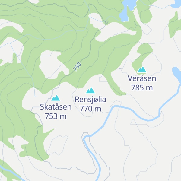Map of Rensjølia