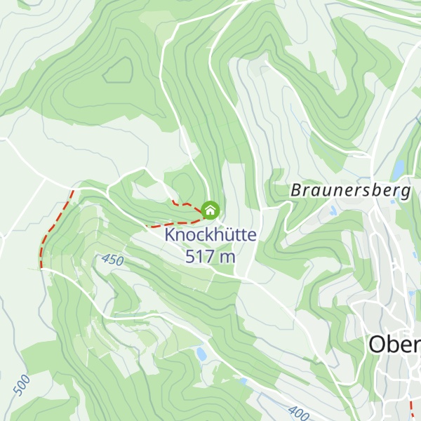 Map of Knockhütte