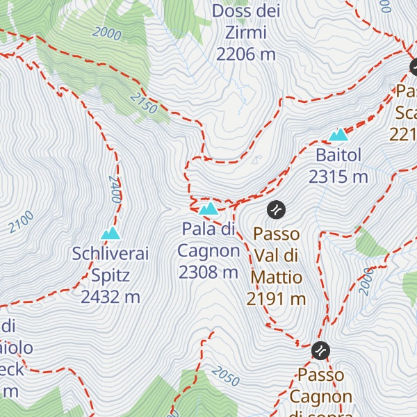Map of Pala di Cagnon