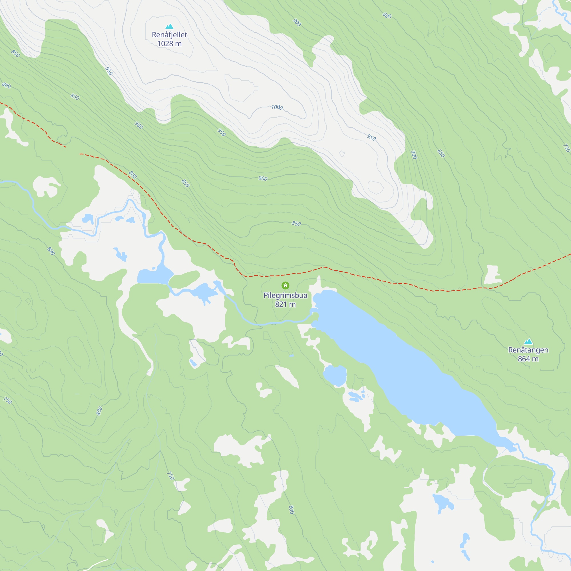 Pilegrimsbua map