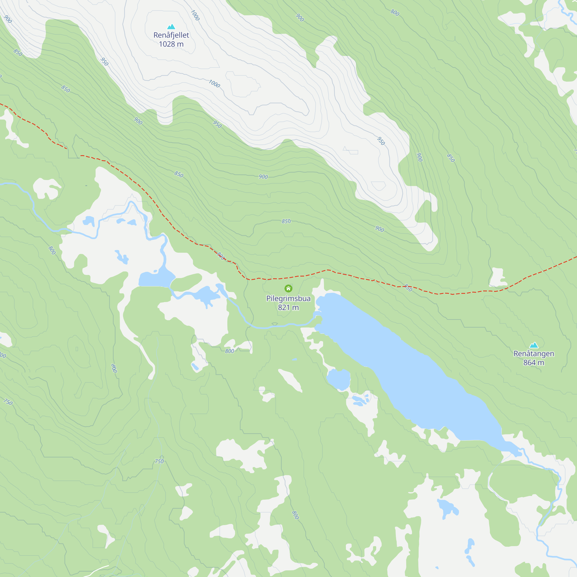 Pilegrimsbua map