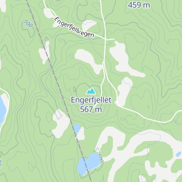 Map of Engerfjellet