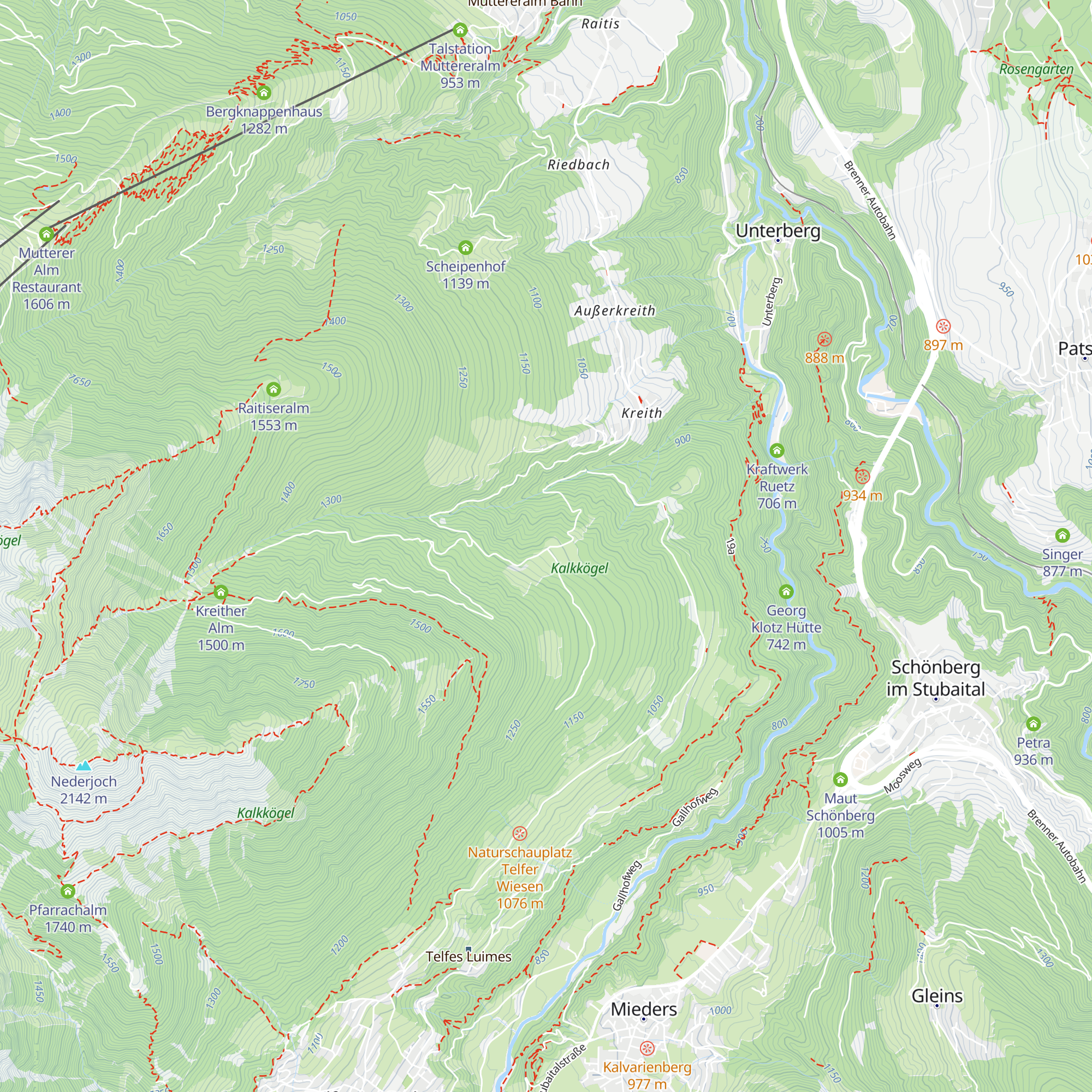 Alpengasthaus Stockerhof map