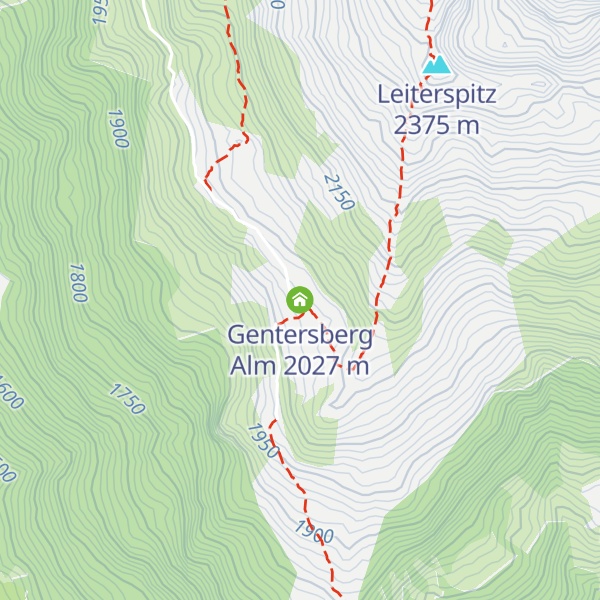 Map of Gentersberg Alm
