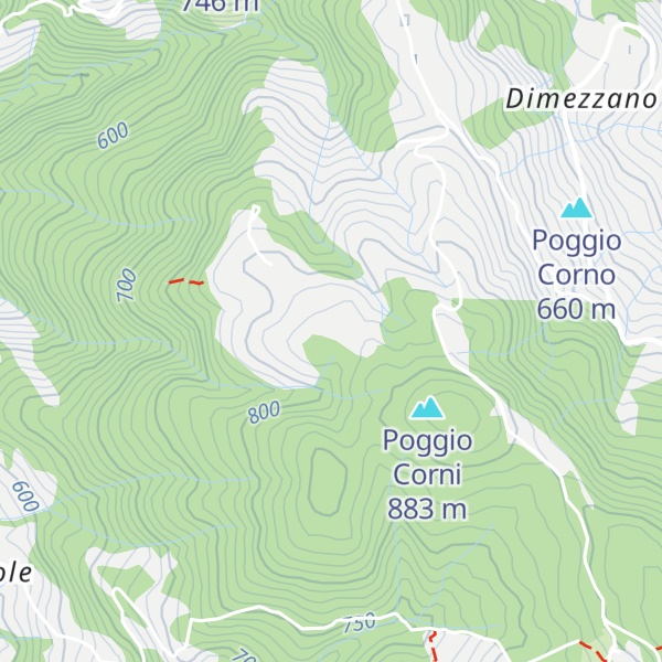 Map of Poggio al Vano