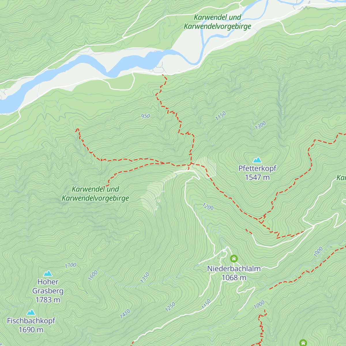 Hintere Grasbergalm map