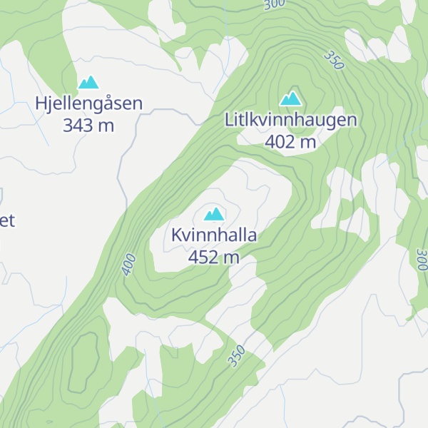 Map of Kvinnhalla