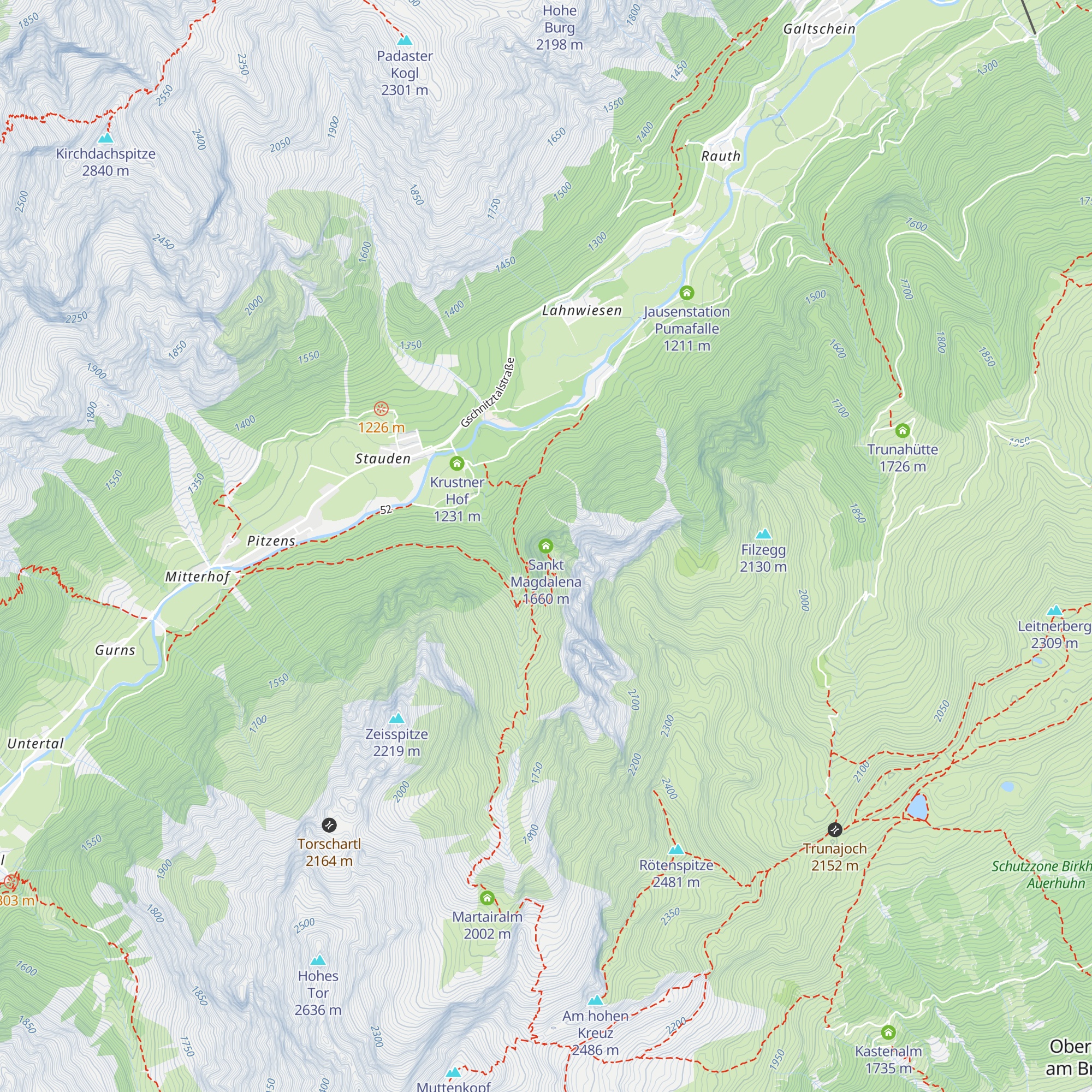 Sankt Magdalena map