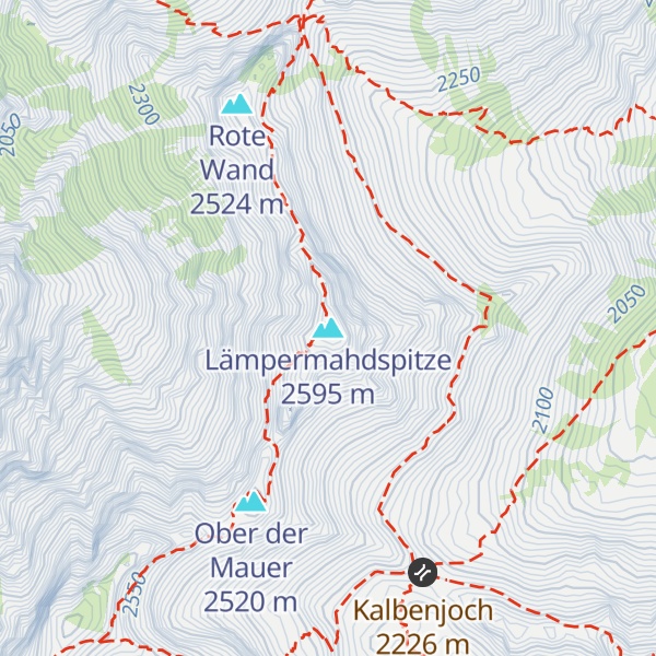 Map of Lämpermahdspitze