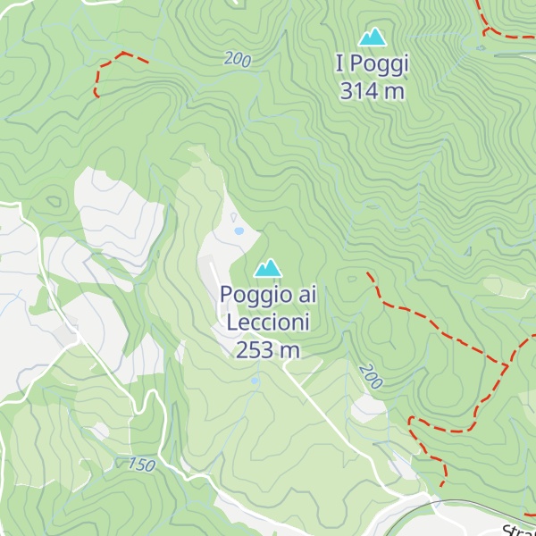 Map of Poggio ai Leccioni