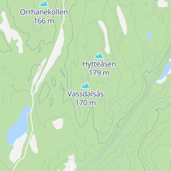 Map of Vassdalsås