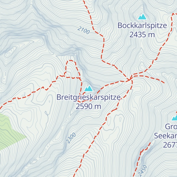 Map of Breitgrieskarspitze
