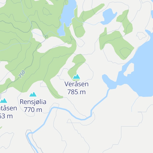 Map of Veråsen