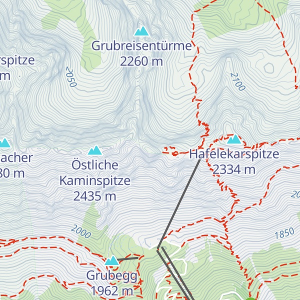 Map of Seegrubenspitze