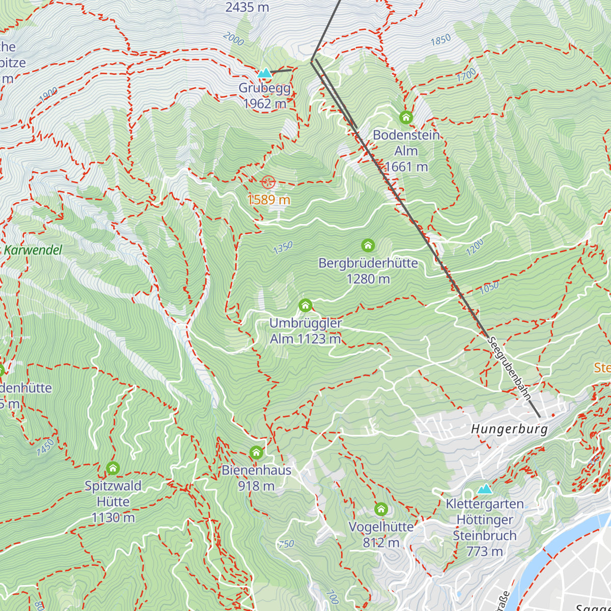 Umbrüggler Alm map