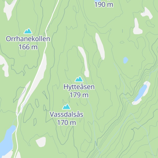 Map of Hytteåsen
