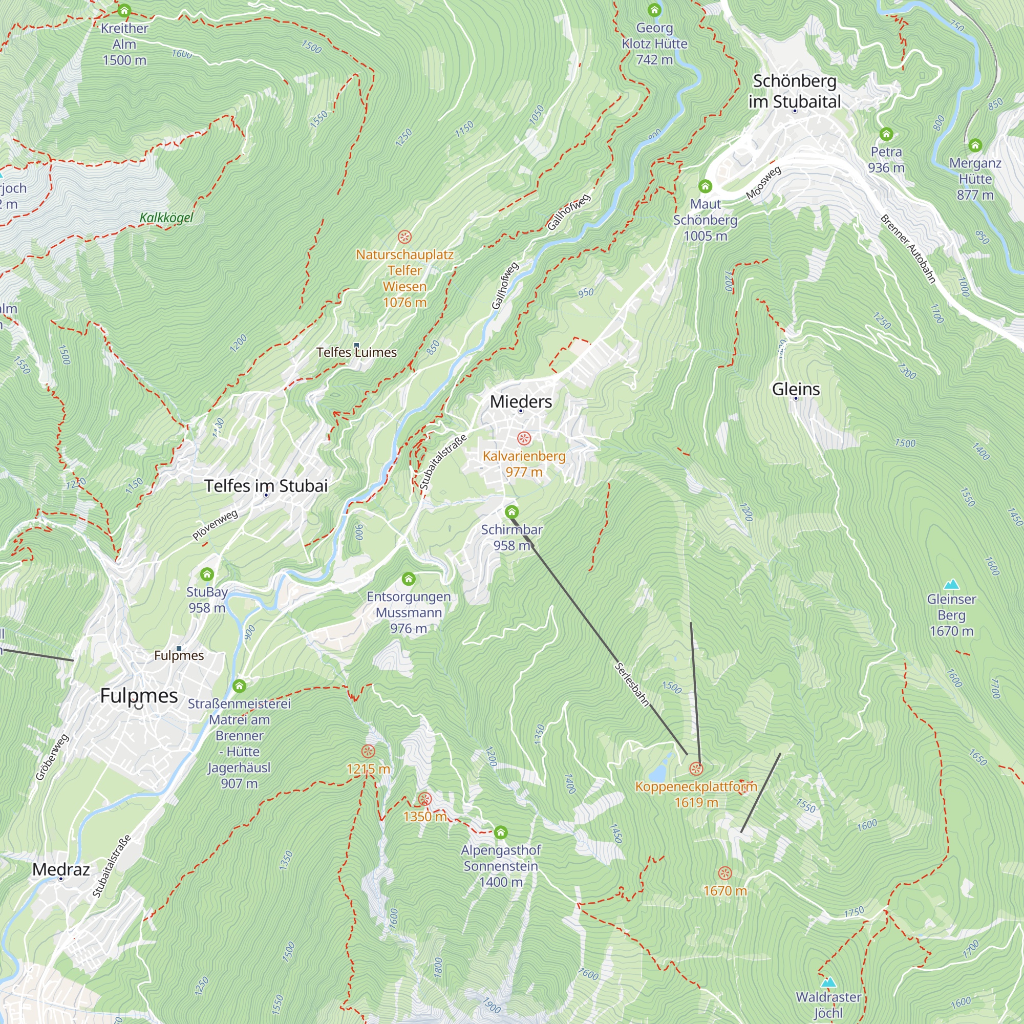 Schirmbar map