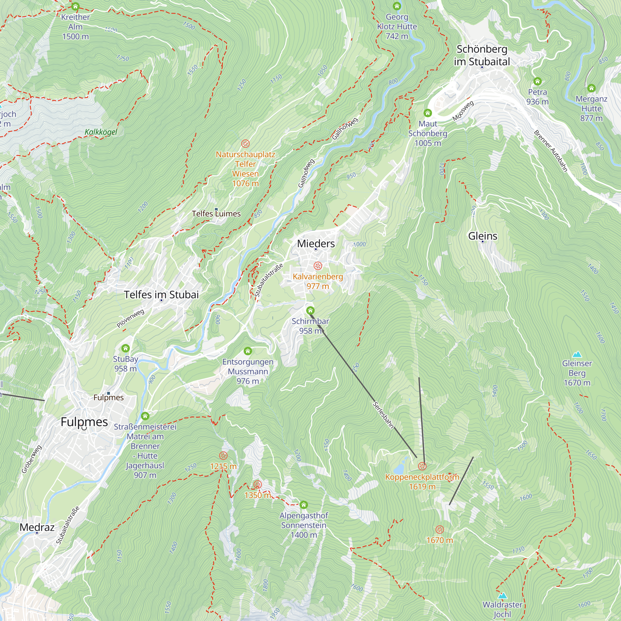 Schirmbar map