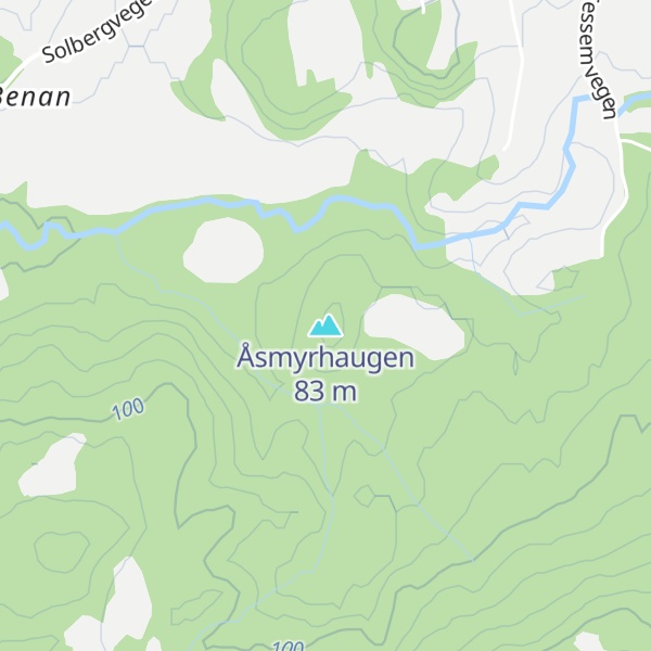 Map of Åsmyrhaugen