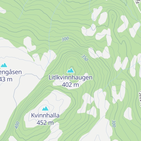Map of Litlkvinnhaugen