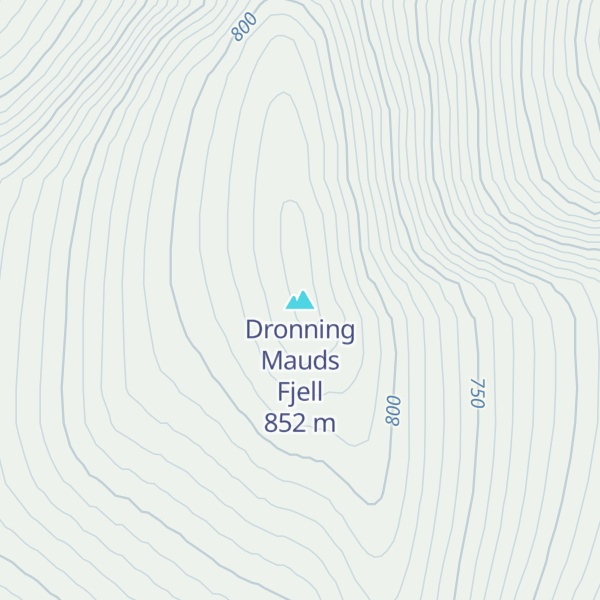 Map of Dronning Mauds Fjell