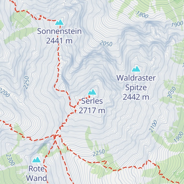 Map of Serles