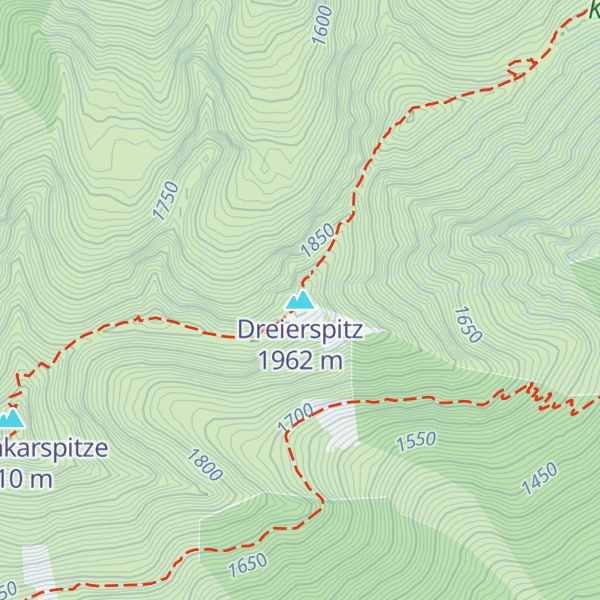 Map of Dreierspitz