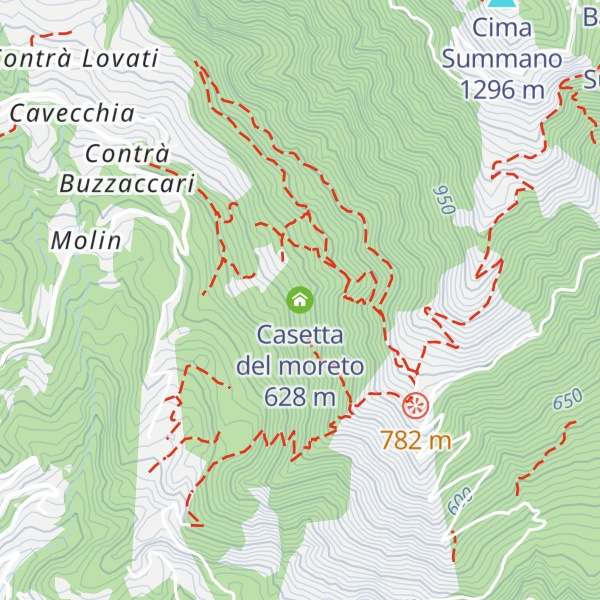 Map of Casetta del moreto