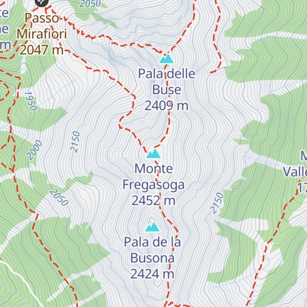 Map of Monte Fregasoga