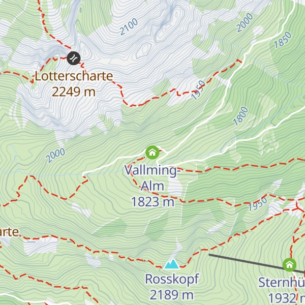 Map of Vallming-Alm