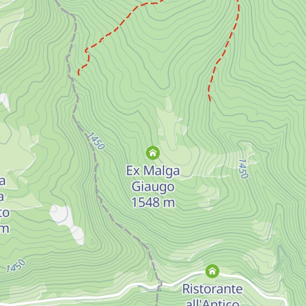 Map of Ex Malga Giaugo