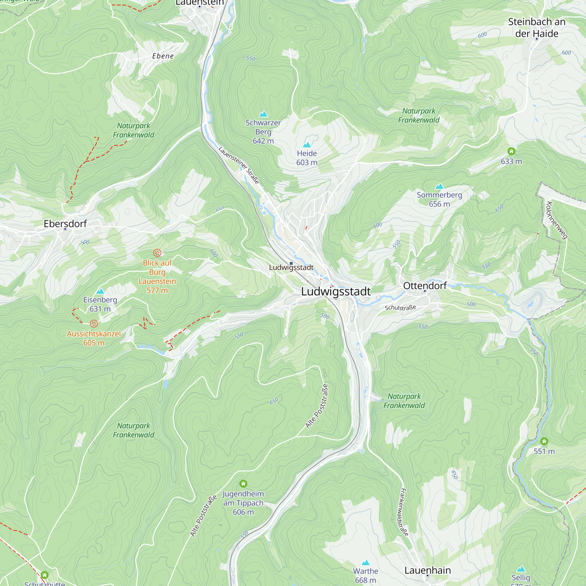 Ferienhütte in Ludwigsstadt map