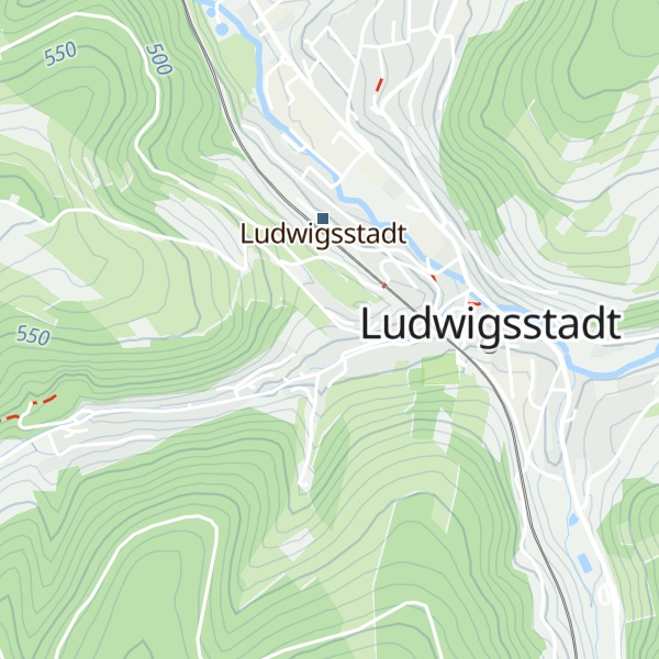 Map of Ferienhütte in Ludwigsstadt