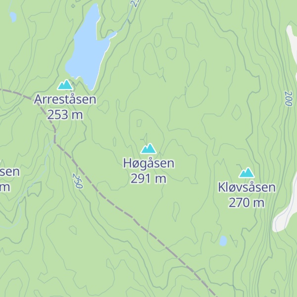 Map of Høgåsen