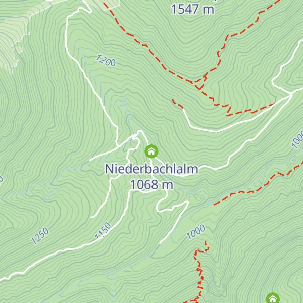 Map of Niederbachlalm