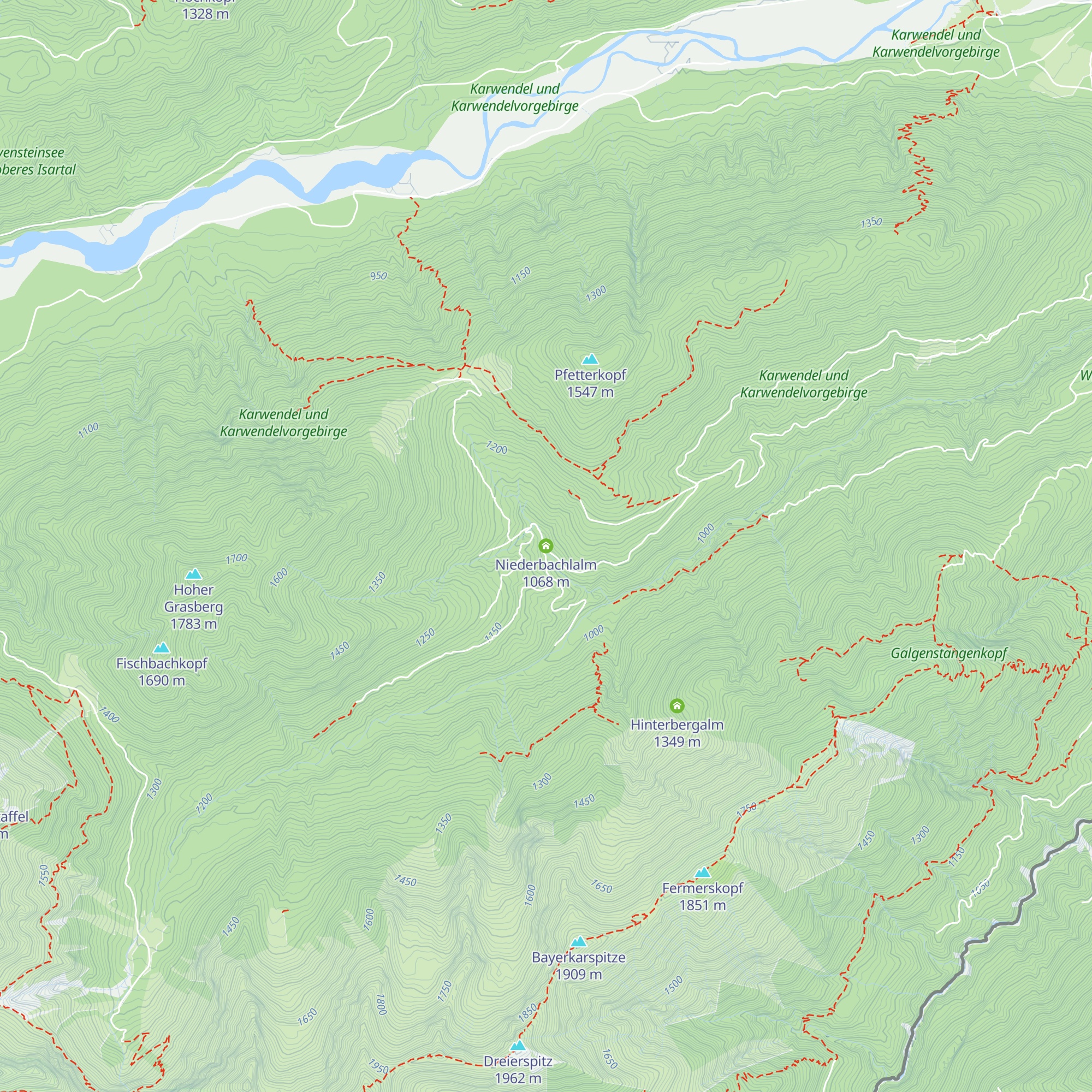Niederbachlalm map