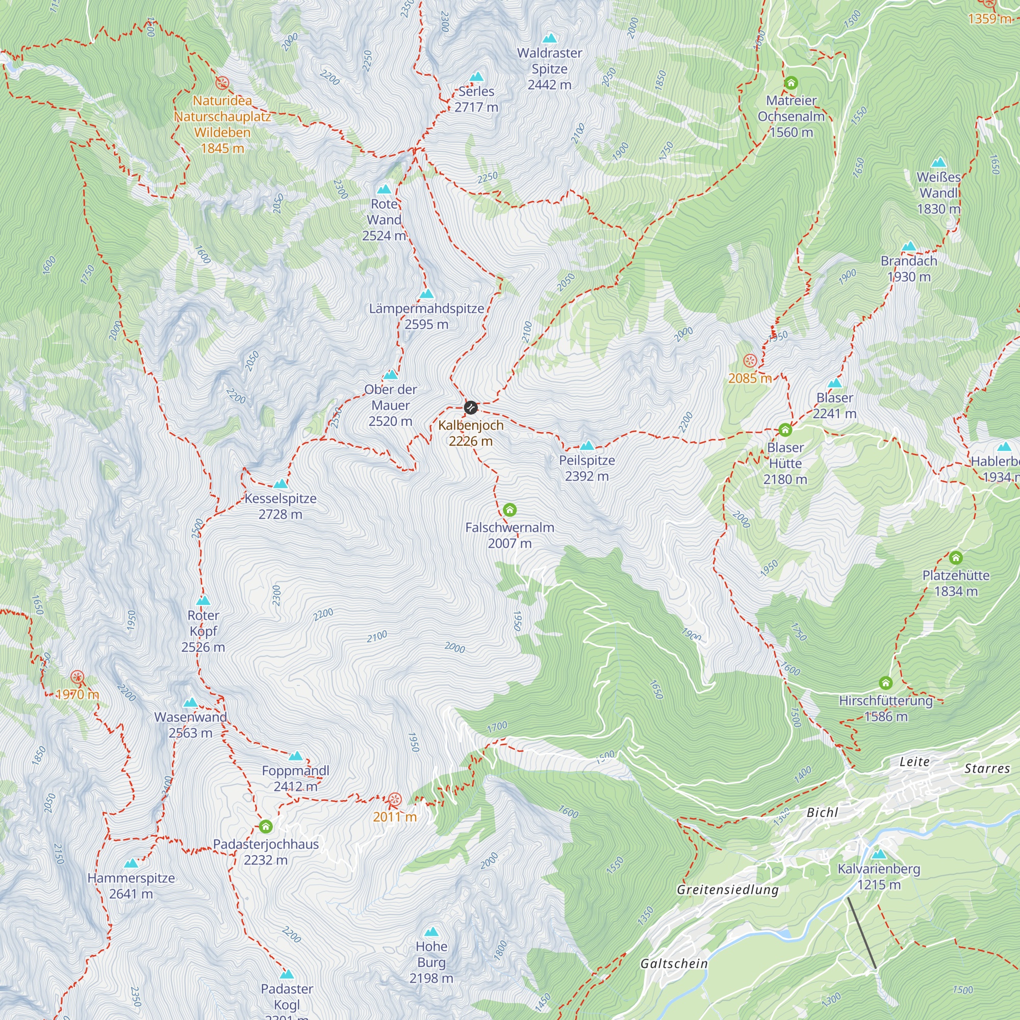 Falschwernalm map