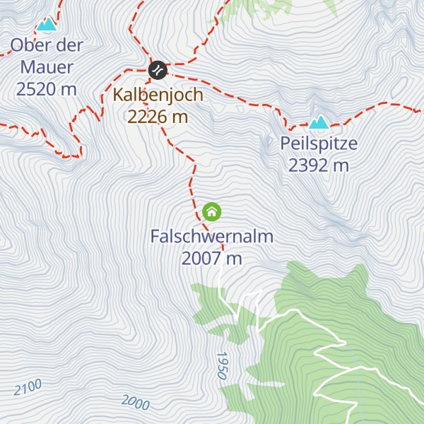Map of Falschwernalm