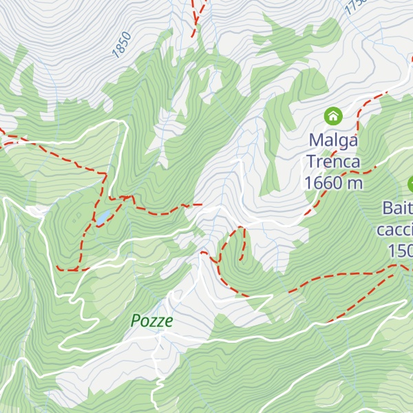 Map of Malga Fravort