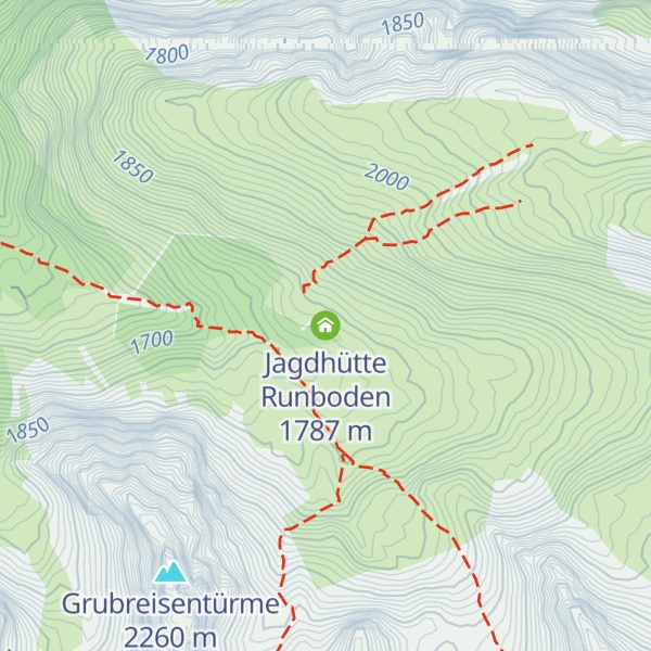 Map of Jagdhütte Runboden