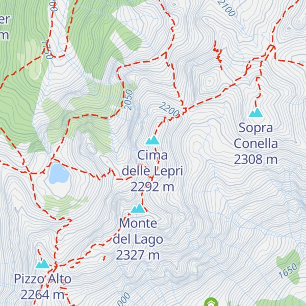 Map of Cima Cavè