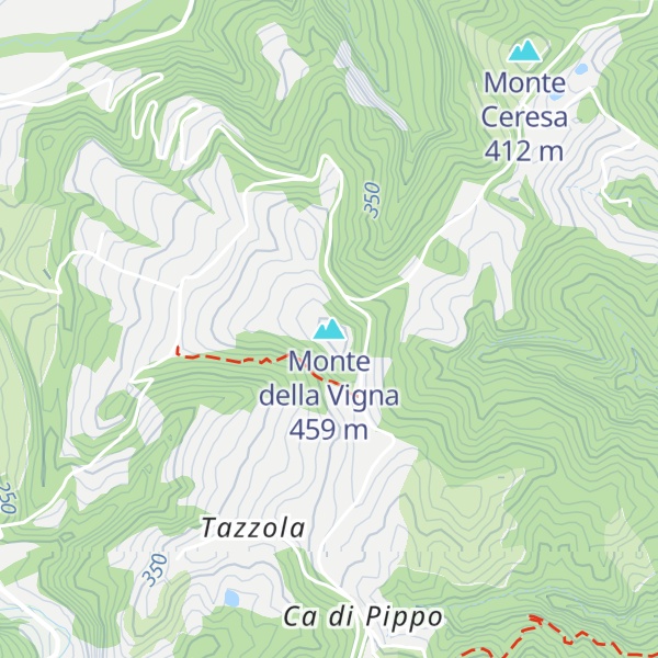 Map of Monte della Vigna