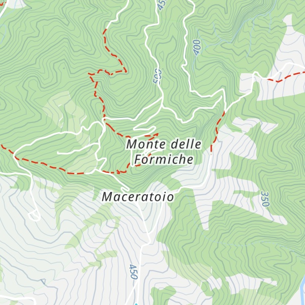 Map of Monte delle Formiche