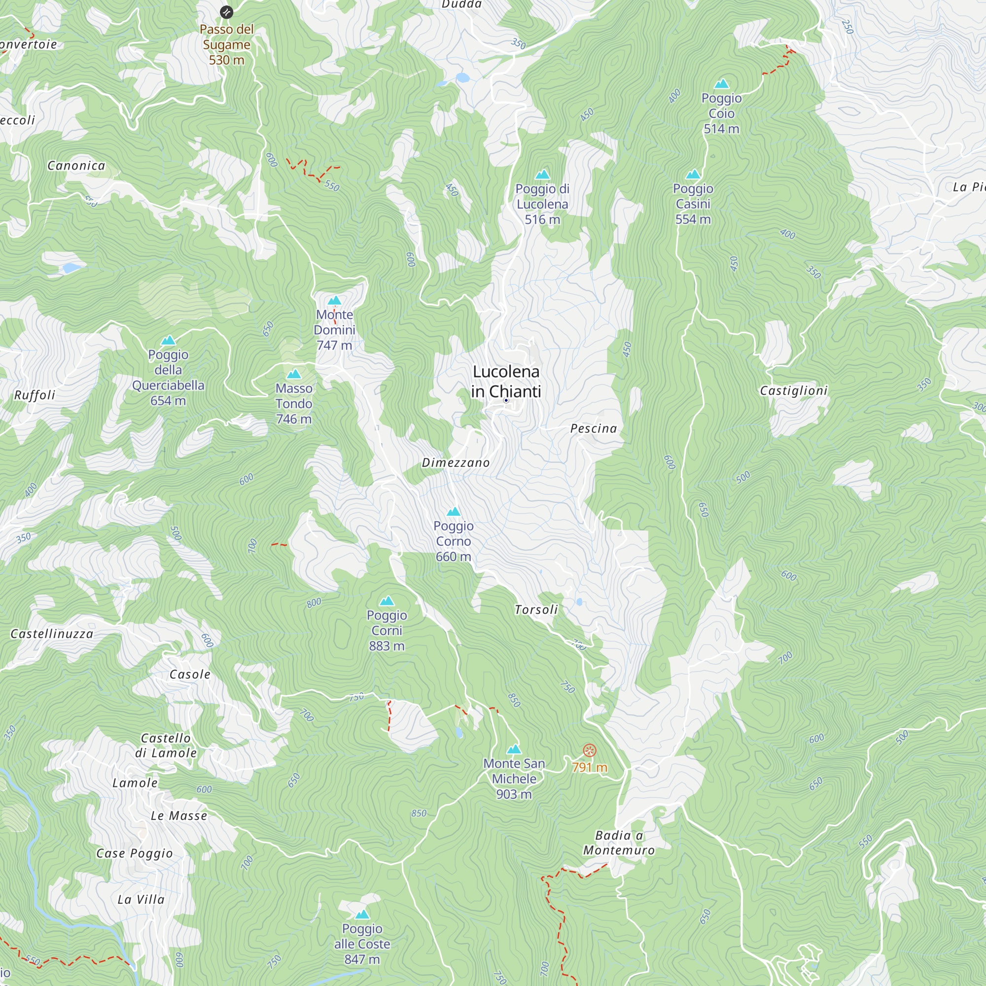 Capanna al Sasso map