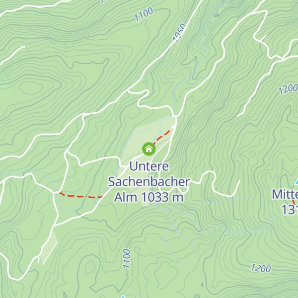 Map of Untere Sachenbacher Alm