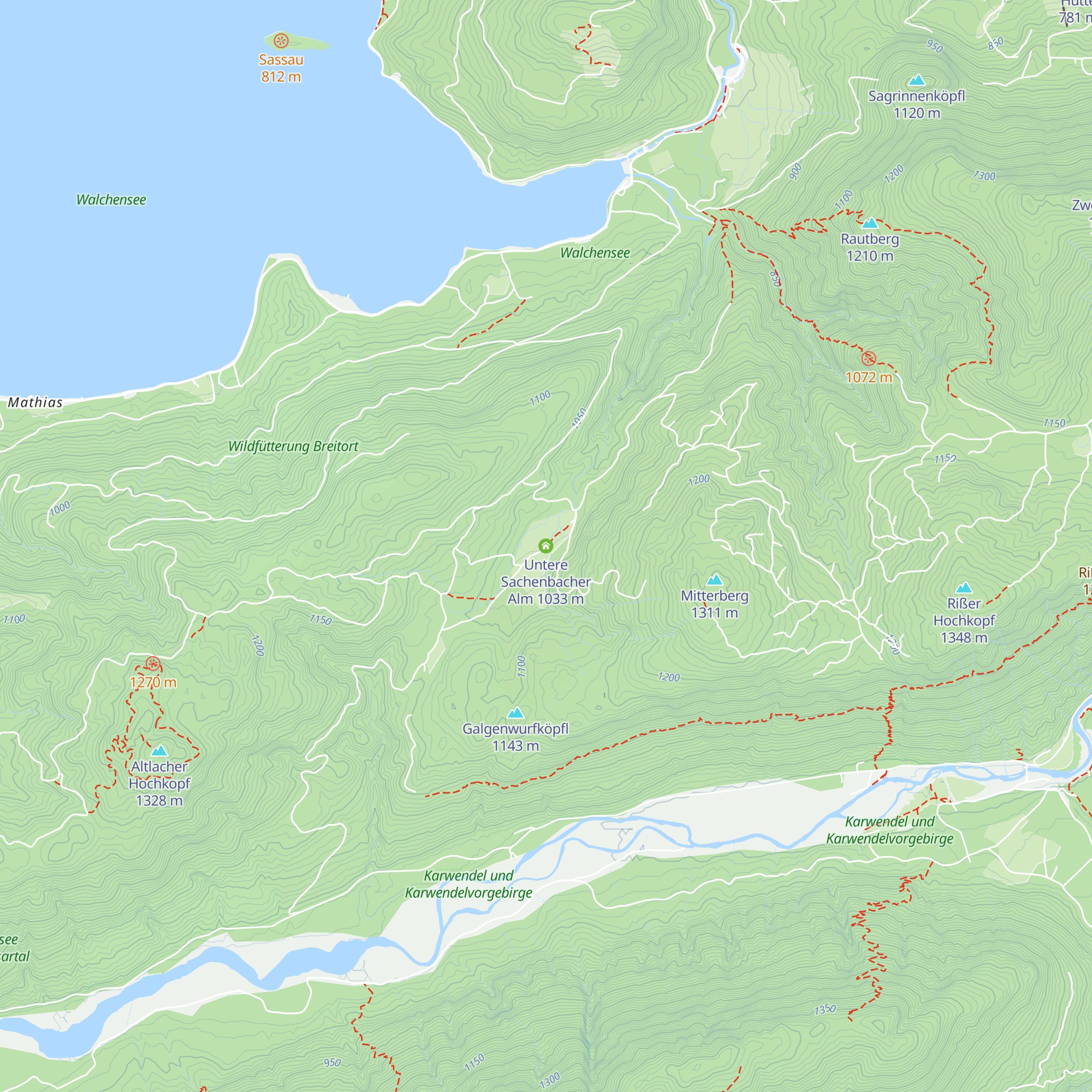 Untere Sachenbacher Alm map